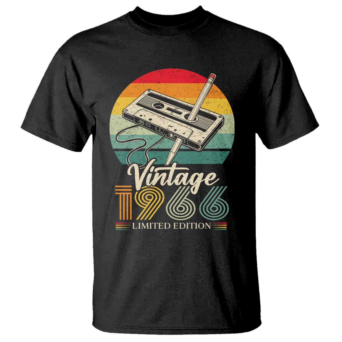 Vintage 1966 T Shirt 60th Birthday Turning 60 Year Old Gifts TS10 Black Print Your Wear