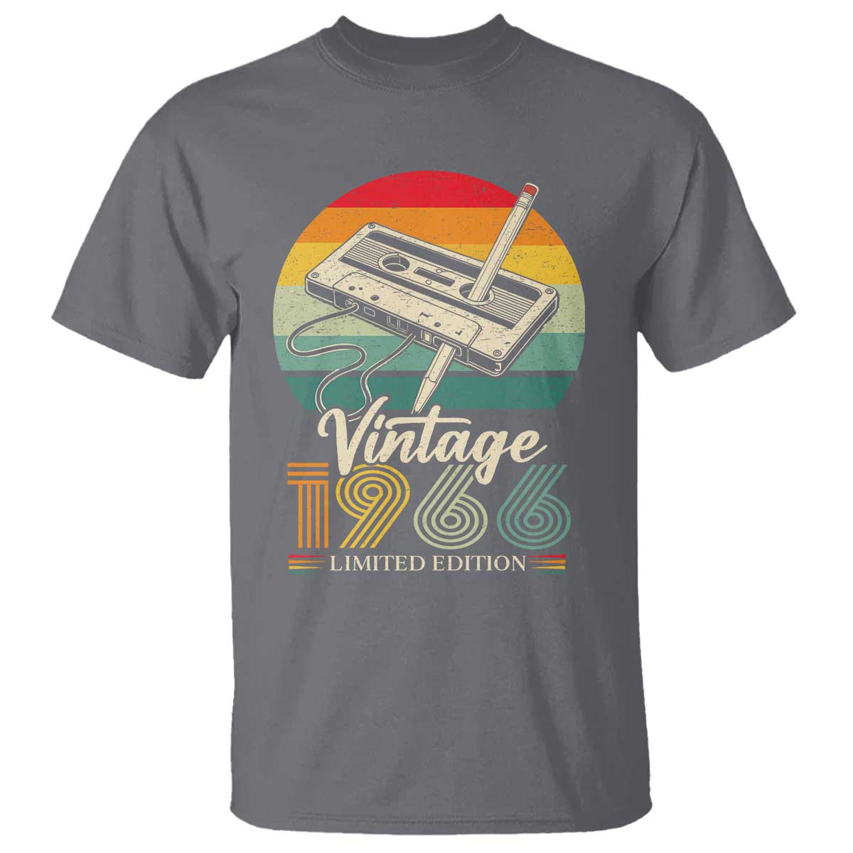 Vintage 1966 T Shirt 60th Birthday Turning 60 Year Old Gifts TS10 Charcoal Print Your Wear