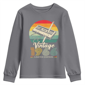 Vintage 1966 Youth Sweatshirt 60th Birthday Turning 60 Year Old Gifts TS10 Charcoal Print Your Wear