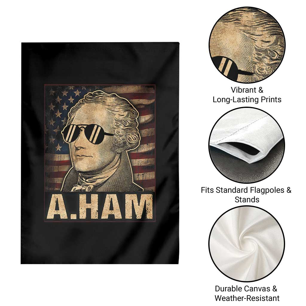 Alexander Hamilton Garden Flag Vintage American Flag TS10 Print Your Wear