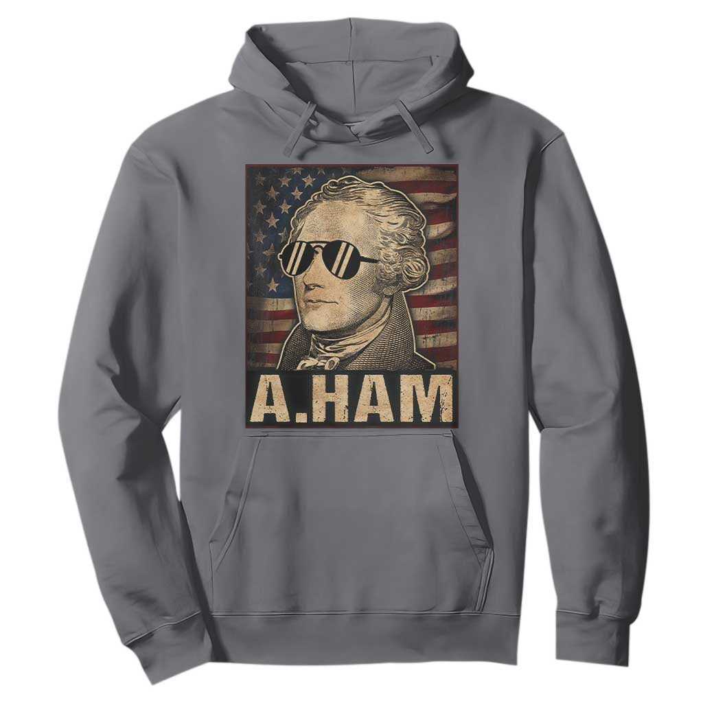 Alexander Hamilton Hoodie Vintage American Flag TS10 Charcoal Print Your Wear