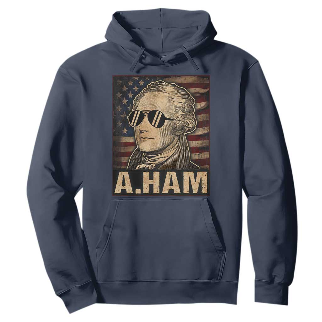 Alexander Hamilton Hoodie Vintage American Flag TS10 Navy Print Your Wear