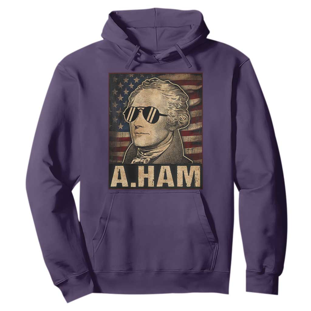 Alexander Hamilton Hoodie Vintage American Flag TS10 Purple Print Your Wear