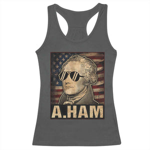 Alexander Hamilton Racerback Tank Top Vintage American Flag TS10 Dark Heather Print Your Wear