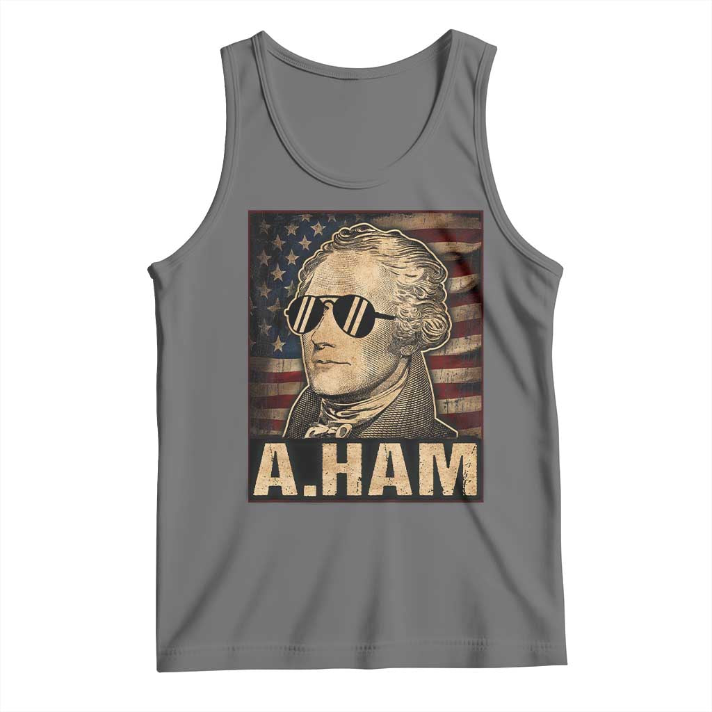Alexander Hamilton Tank Top Vintage American Flag TS10 Black Heather Print Your Wear