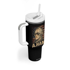 Alexander Hamilton Tumbler With Handle Vintage American Flag TS10 Print Your Wear