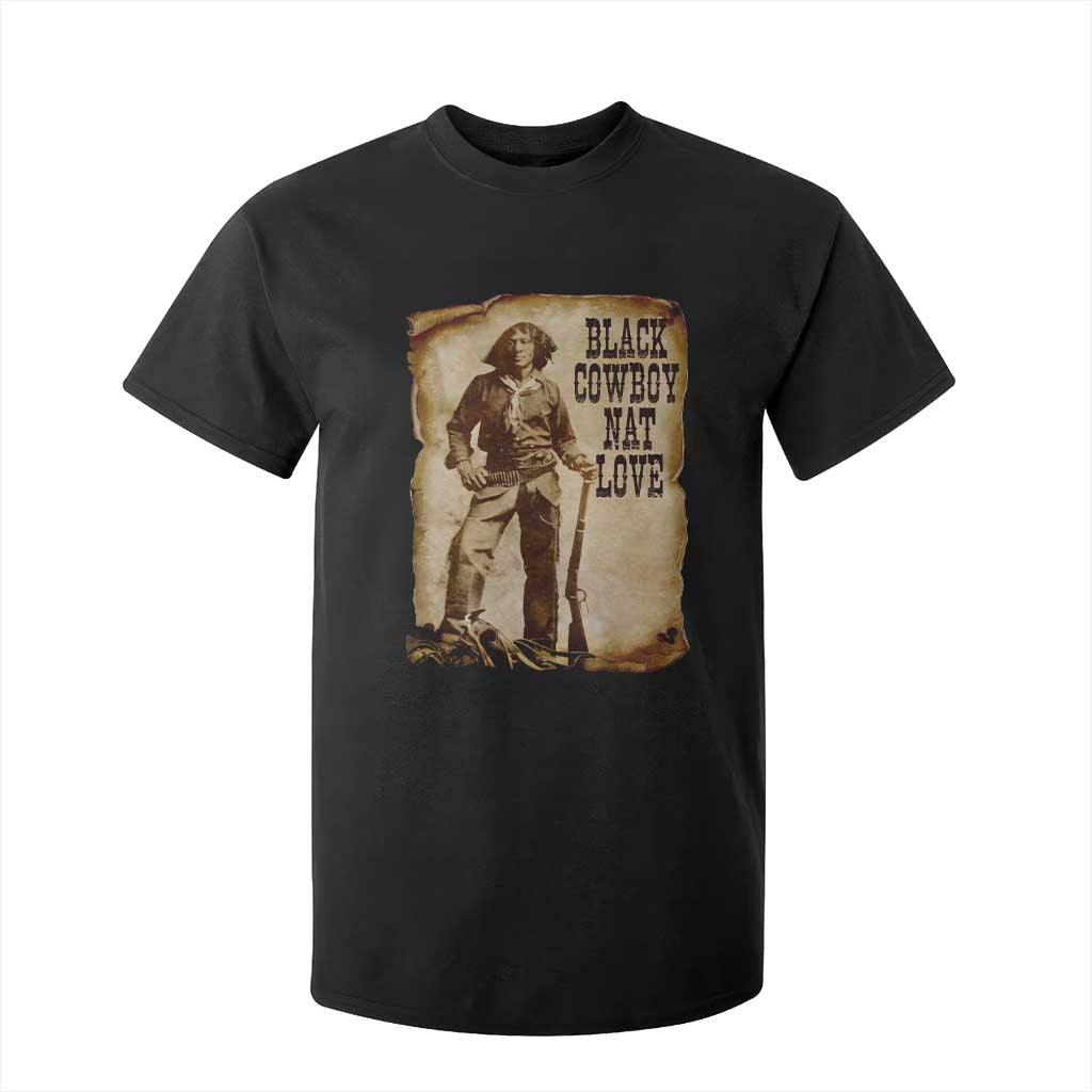 Black Cowboy Nat Love T Shirt For Kid African American Western Rodeo Melanin Black History Texas TS10 Black Print Your Wear