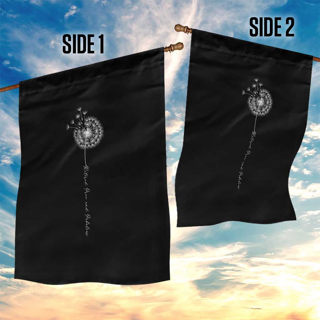 Retirement Gifts For Her Garden Flag Retired Free And Fabulous Dandelion TS10 Print Your Wear
