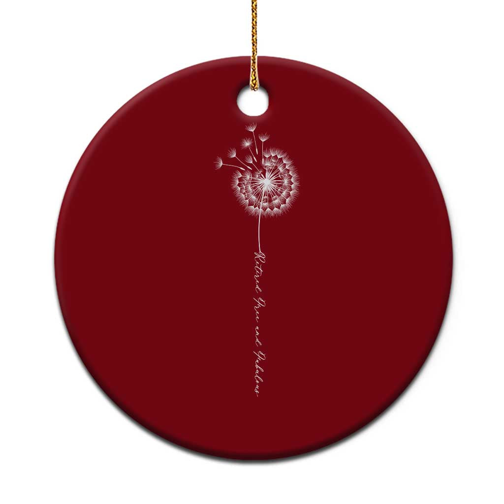 Retirement Gifts For Her Ceramic Ornament Retired Free And Fabulous Dandelion TS10 1pc Red Print Your Wear
