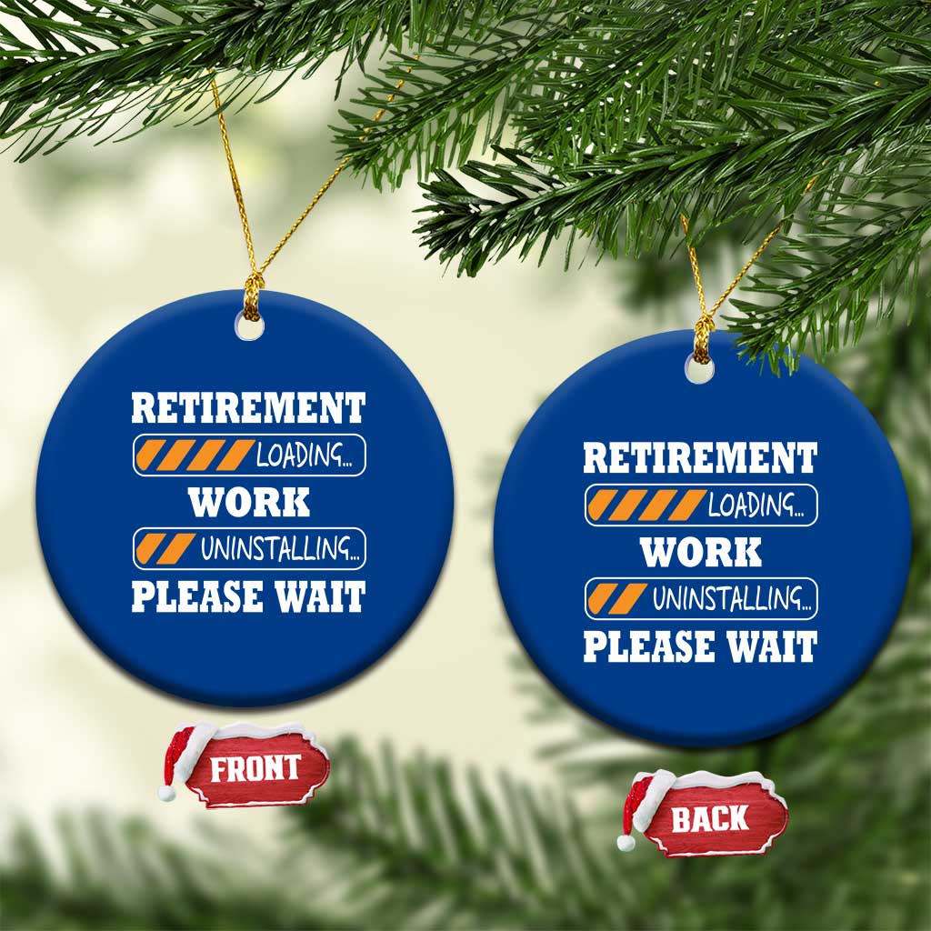 Retirement Loading Ceramic Ornament Work Uninstalling Soon To Be Retired Retiring TS10 1pc Blue Print Your Wear