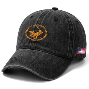 The Legend Has Retired Washed Cotton Baseball Cap Not My Problem Anymore Funny Relax Time TS10 Print Your Wear
