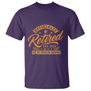 Official Retired 2026 T Shirt Not My Problem Anymore Retro Vintage Retiring TS10 Purple Print Your Wear