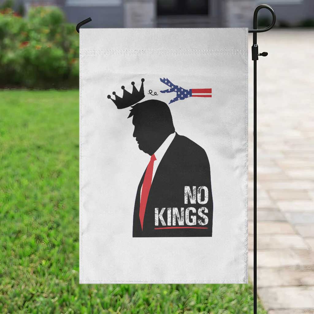 No Kings Garden Flag Funny Resist Meme TS10 Print Your Wear