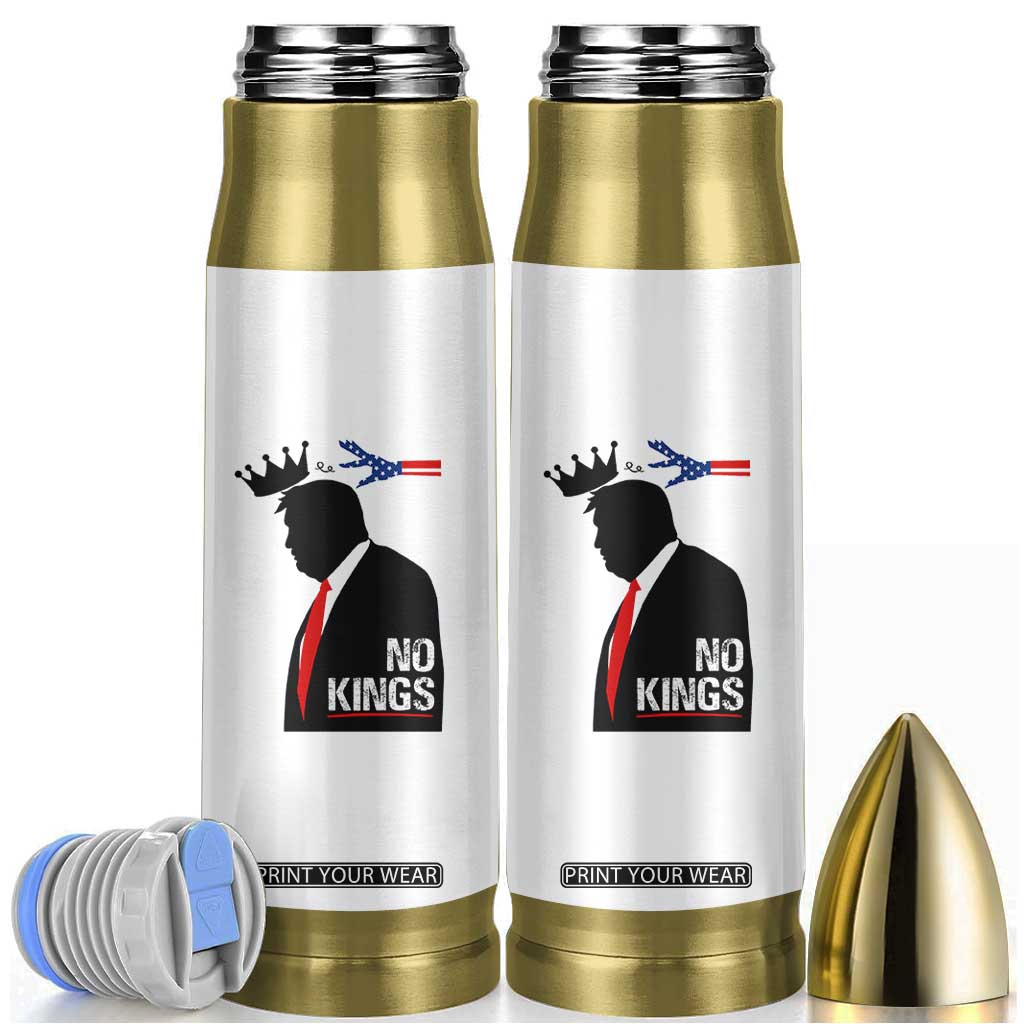 No Kings Bullet Tumbler Funny Resist Meme TS10 White Print Your Wear