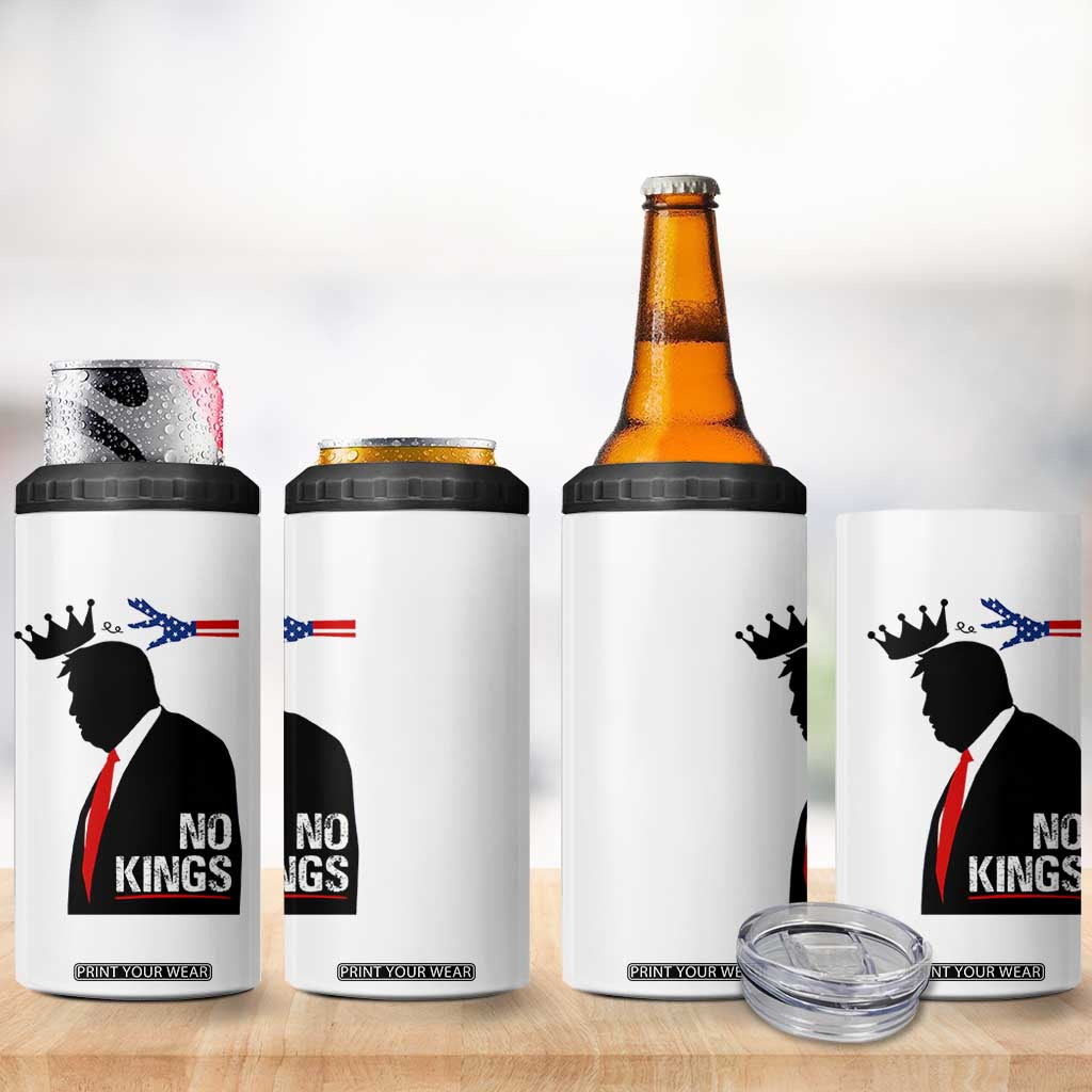 No Kings 4 in 1 Can Cooler Tumbler Funny Resist Meme TS10 Print Your Wear