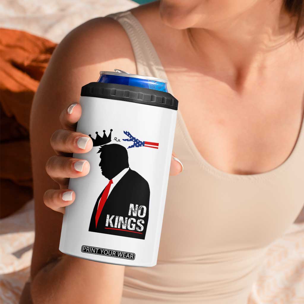 No Kings 4 in 1 Can Cooler Tumbler Funny Resist Meme TS10 Print Your Wear