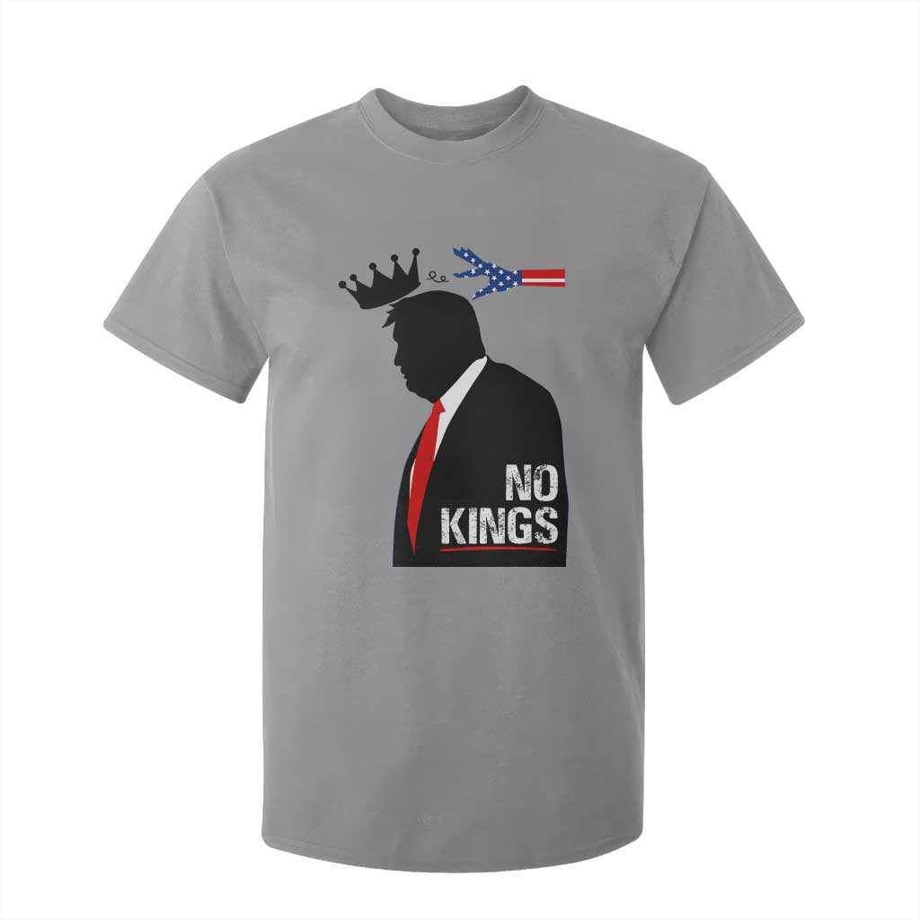 No Kings T Shirt For Kid Funny Resist Meme TS10 Sport Gray Print Your Wear