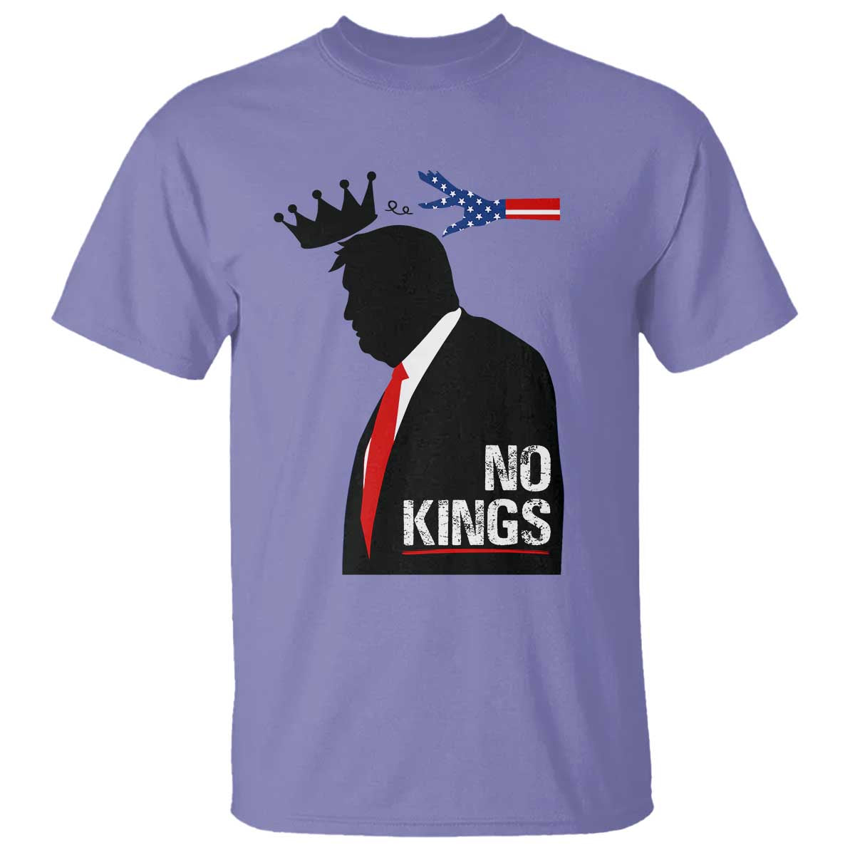 No Kings T Shirt Funny Resist Meme TS10 Violet Print Your Wear