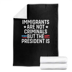 Pro Immigration Throw Blanket Social Justice Anti Racism TS10 Black Print Your Wear