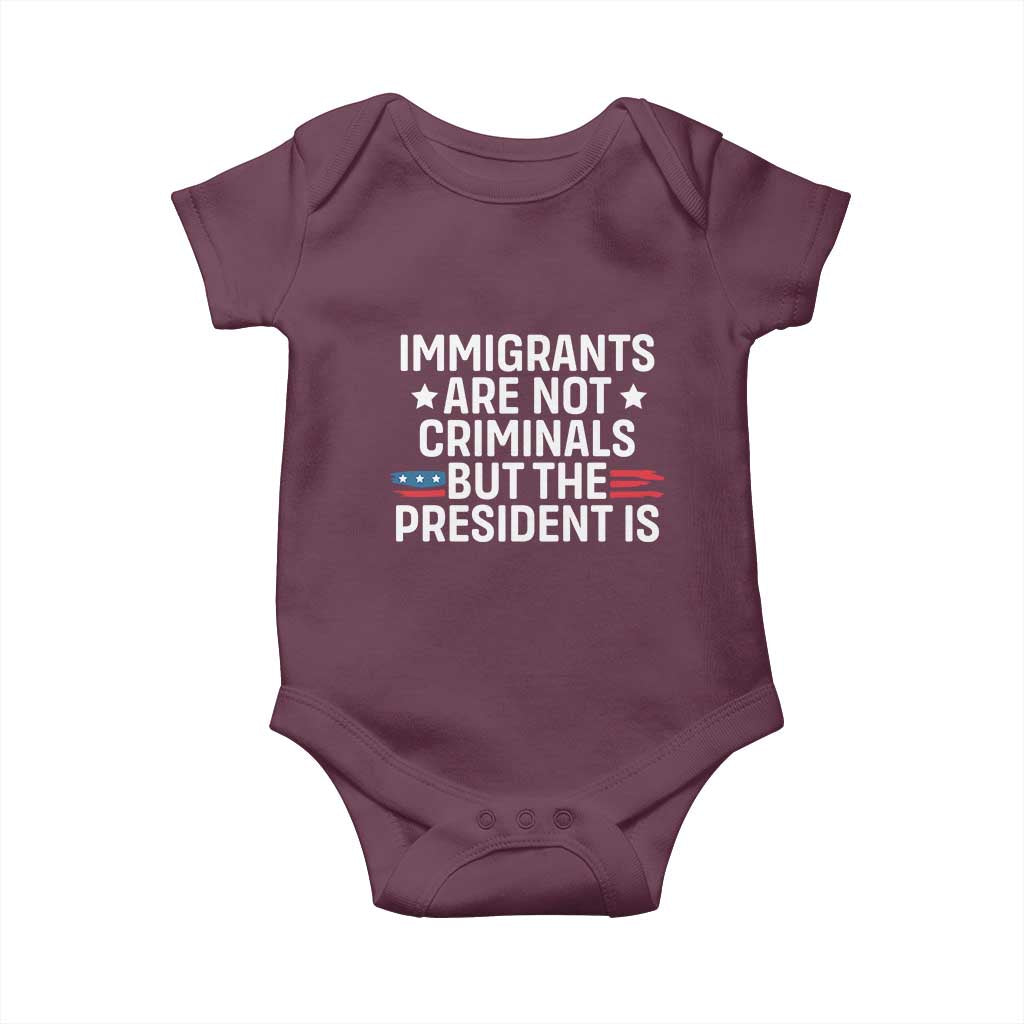 Pro Immigration Baby Onesie Social Justice Anti Racism TS10 Maroon Print Your Wear