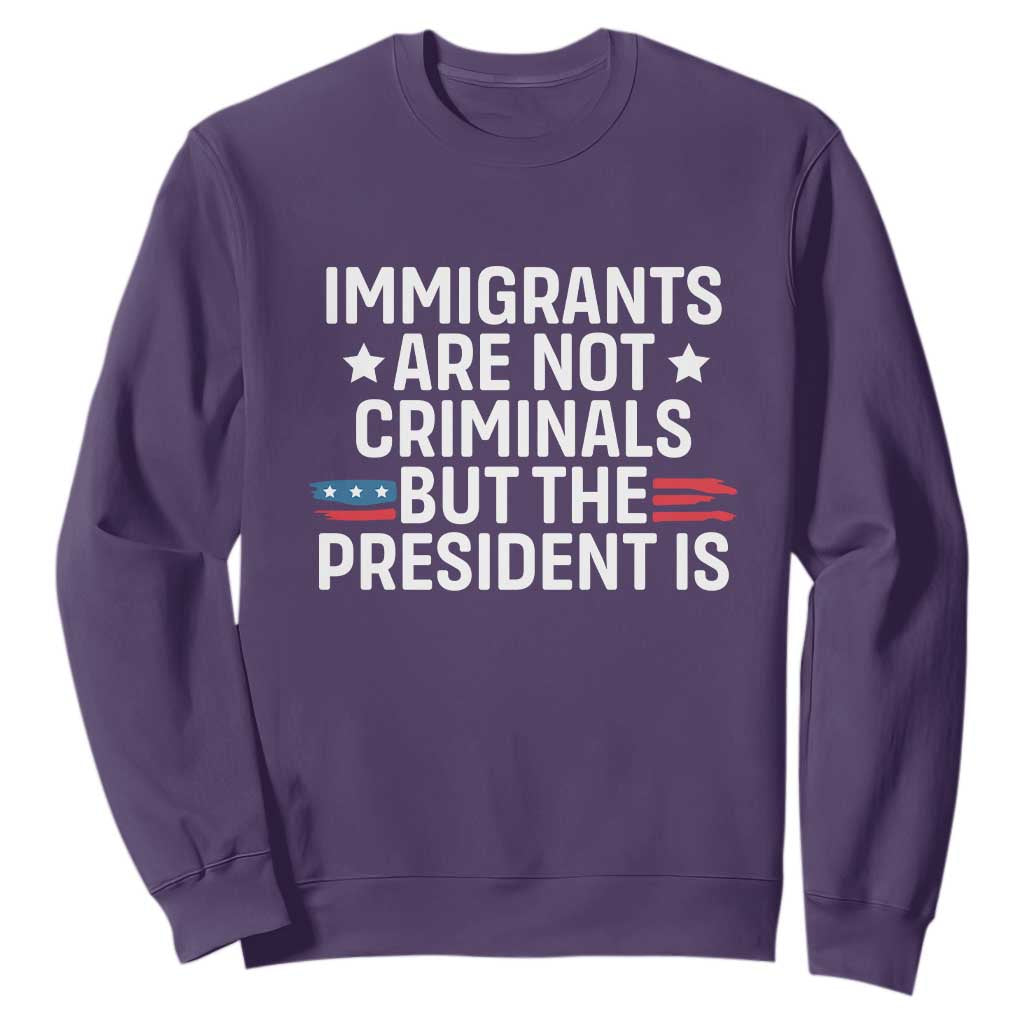 Pro Immigration Sweatshirt Social Justice Anti Racism TS10 Purple Print Your Wear