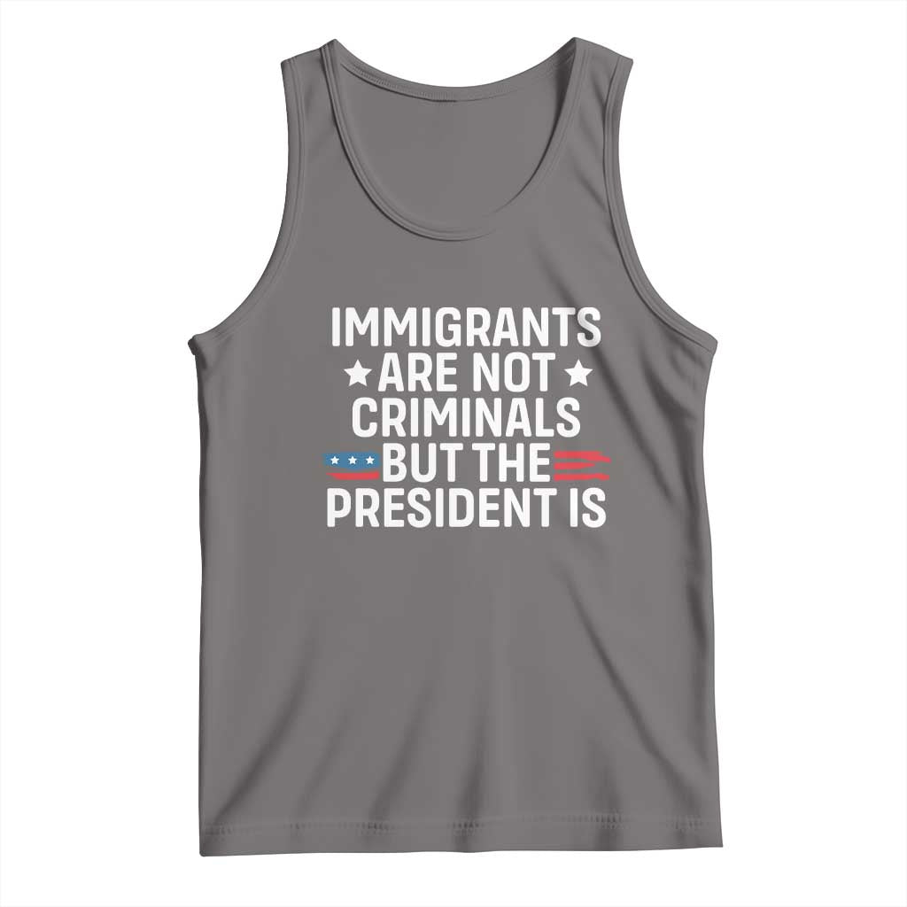 Pro Immigration Tank Top Social Justice Anti Racism TS10 Deep Heather Print Your Wear