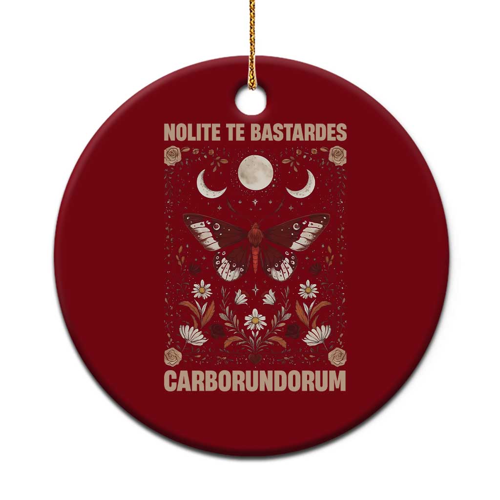 Subtle Feminist Ceramic Ornament Women's Rights Dont Let The Bastards Grind You Down TS10 1pc Red Print Your Wear