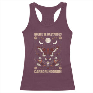 Subtle Feminist Racerback Tank Top Women's Rights Dont Let The Bastards Grind You Down TS10 Maroon Print Your Wear