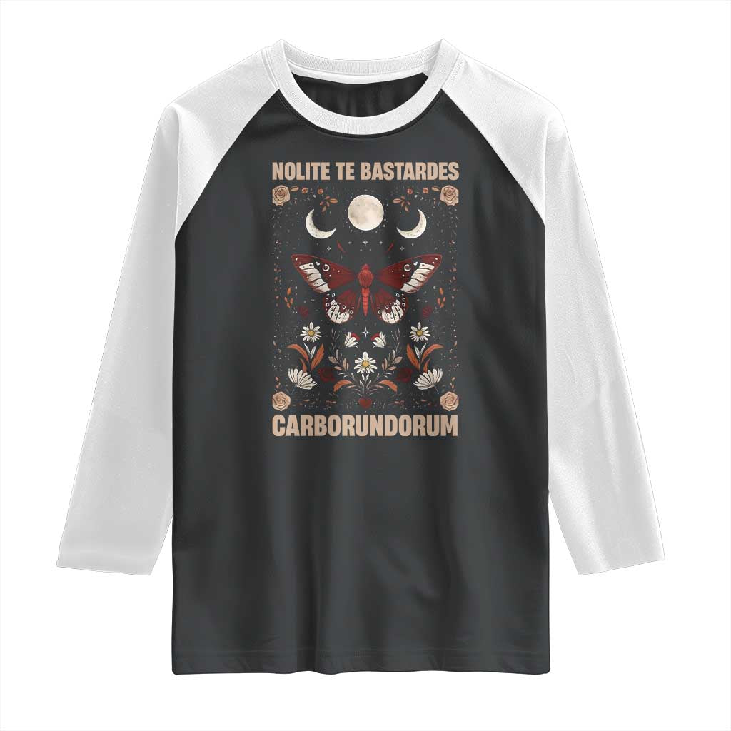 Subtle Feminist Raglan Shirt Women's Rights Dont Let The Bastards Grind You Down TS10 Black White Print Your Wear