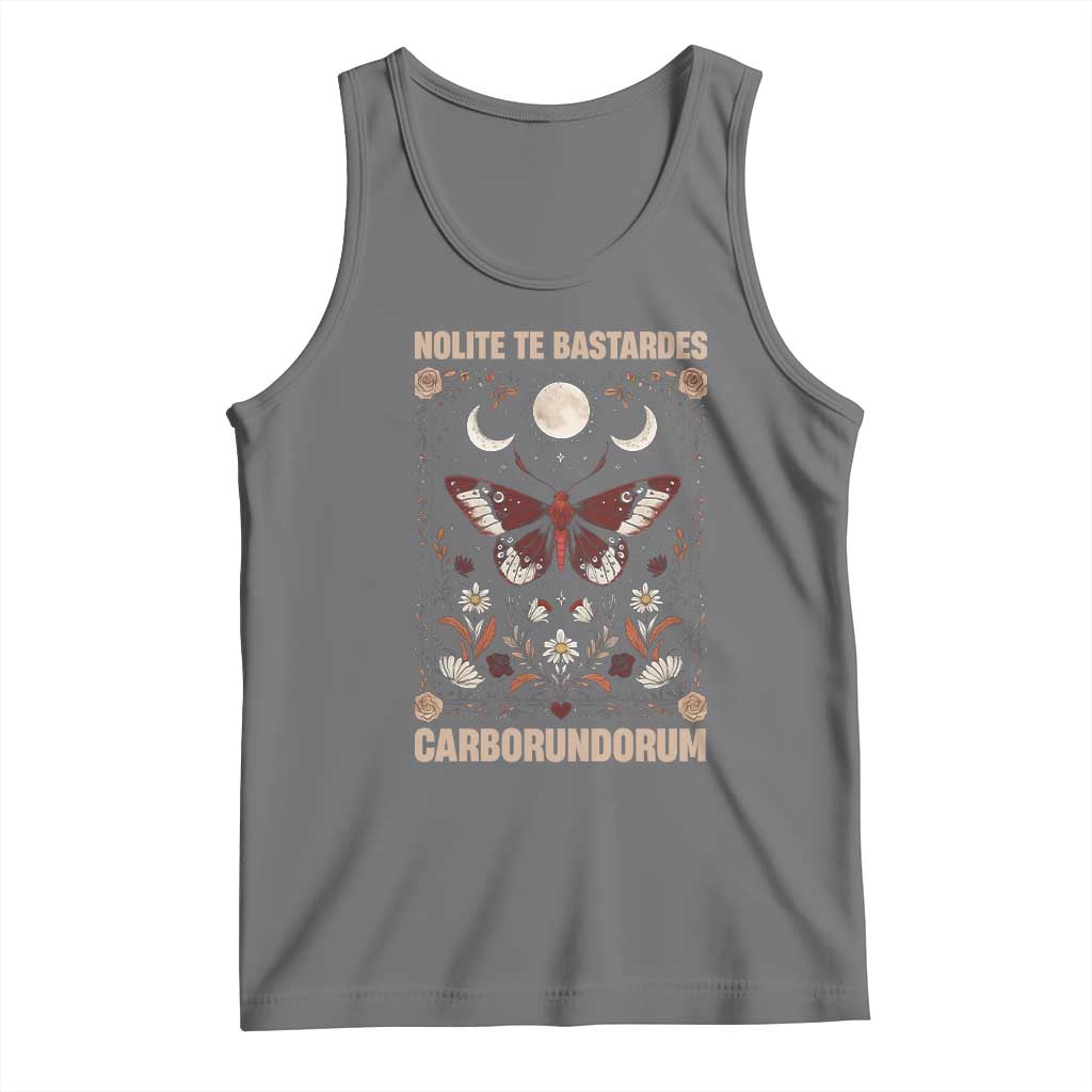 Subtle Feminist Tank Top Women's Rights Dont Let The Bastards Grind You Down TS10 Black Heather Print Your Wear