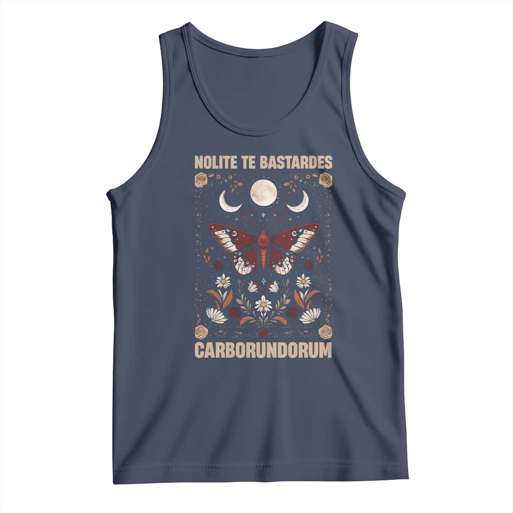 Subtle Feminist Tank Top Women's Rights Dont Let The Bastards Grind You Down TS10 Navy Print Your Wear