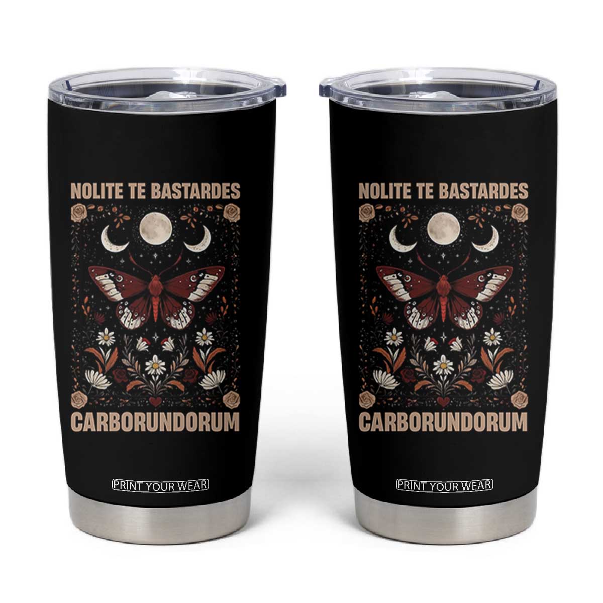 Subtle Feminist Tumbler Cup Women's Rights Dont Let The Bastards Grind You Down TS10 Black Print Your Wear