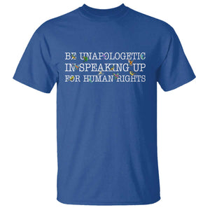 Unapologetic Speaking For Human Rights T Shirt Positive Message Protest Bird Diversity TS10 Royal Blue Print Your Wear