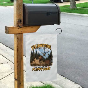 Yellowstone National Park Do Not Pet The Fluffy Cows Bison Garden Flag TS10 Print Your Wear
