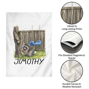 Jimothy Raccoon Garden Flag Cute Seattle Trash Panda Viral Meme TS10 Print Your Wear