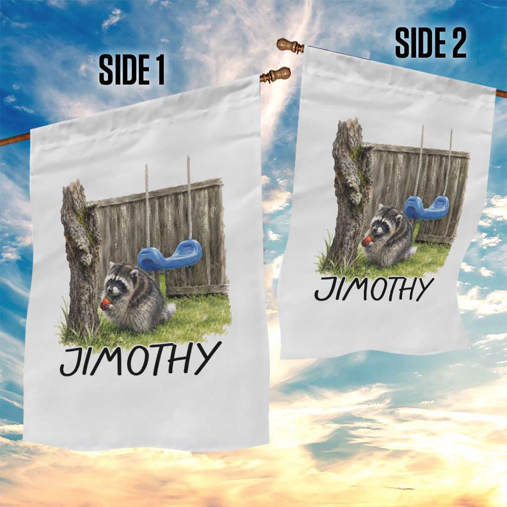 Jimothy Raccoon Garden Flag Cute Seattle Trash Panda Viral Meme TS10 Print Your Wear