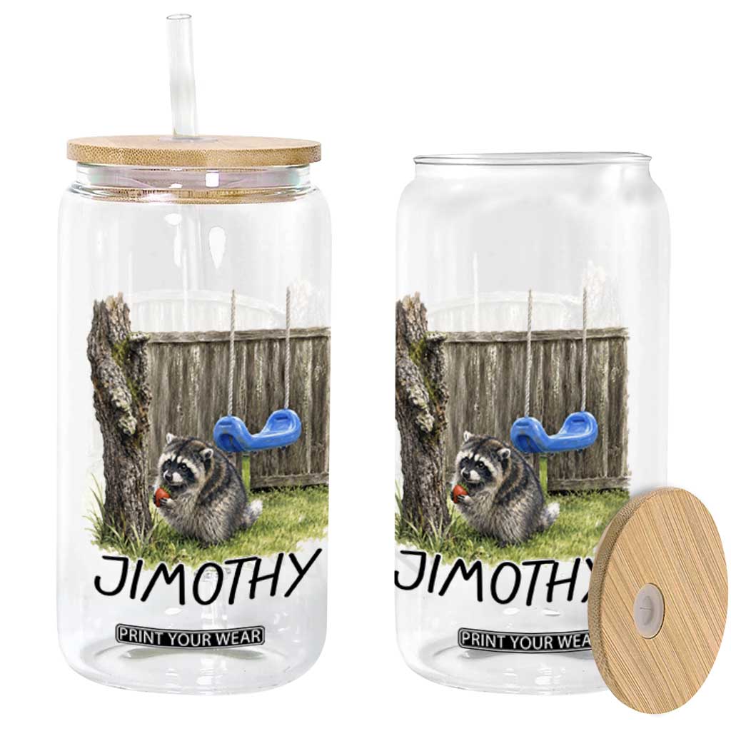 Jimothy Raccoon Glass Can Cute Seattle Trash Panda Viral Meme TS10 Print Your Wear