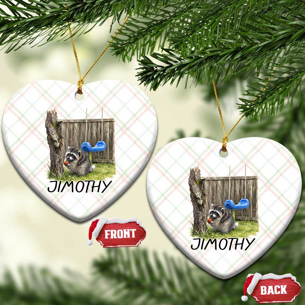 Jimothy Raccoon Ceramic Ornament Cute Seattle Trash Panda Viral Meme TS10 Print Your Wear