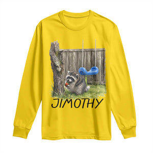 Jimothy Raccoon Long Sleeve Shirt Cute Seattle Trash Panda Viral Meme TS10 Daisy Print Your Wear