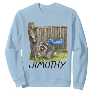 Jimothy Raccoon Sweatshirt Cute Seattle Trash Panda Viral Meme TS10 Light Blue Print Your Wear