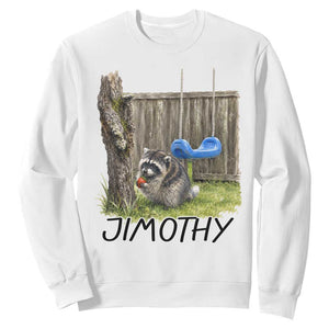 Jimothy Raccoon Sweatshirt Cute Seattle Trash Panda Viral Meme TS10 White Print Your Wear