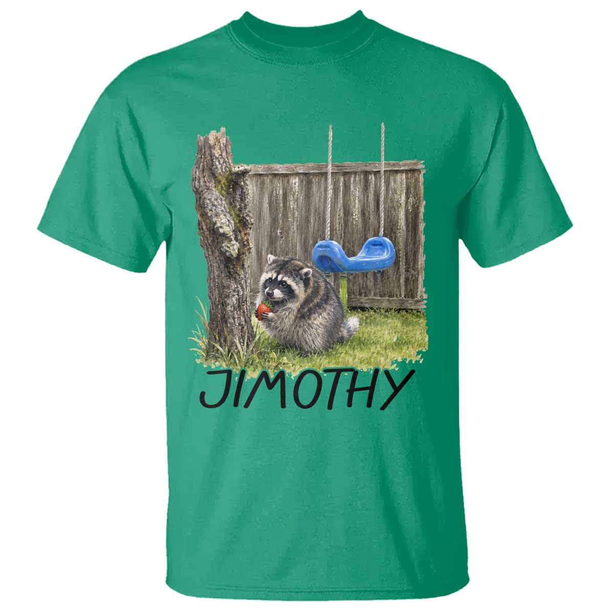 Jimothy Raccoon T Shirt Cute Seattle Trash Panda Viral Meme TS10 Irish Green Print Your Wear