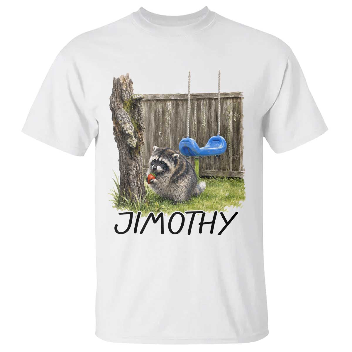 Jimothy Raccoon T Shirt Cute Seattle Trash Panda Viral Meme TS10 White Print Your Wear