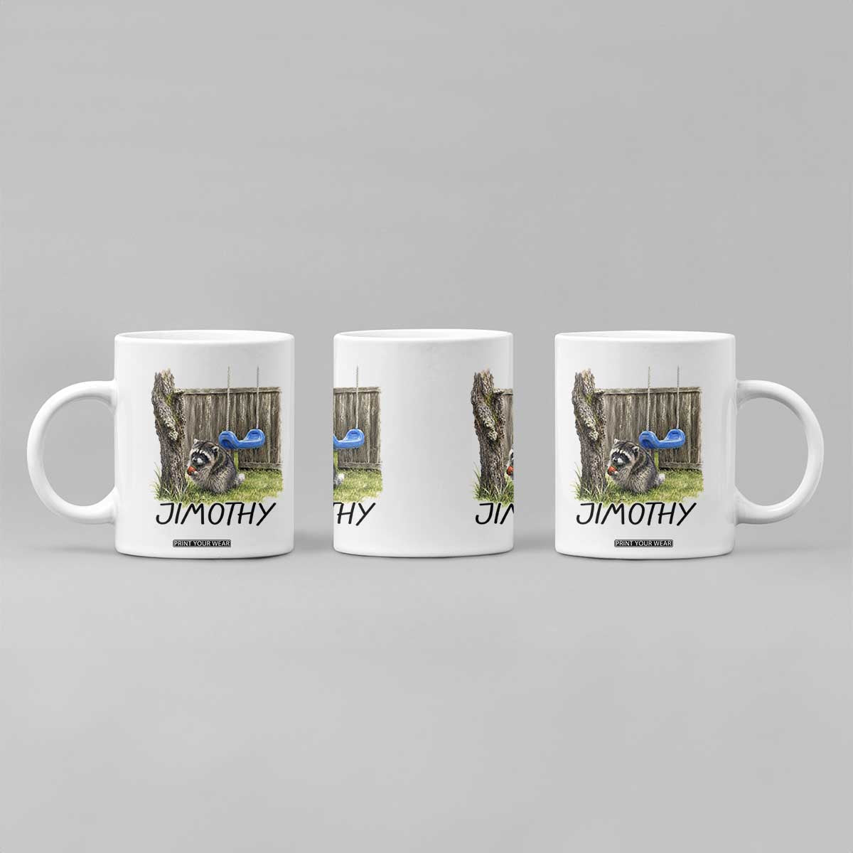 Jimothy Raccoon Coffee Mug Cute Seattle Trash Panda Viral Meme TS10 Print Your Wear