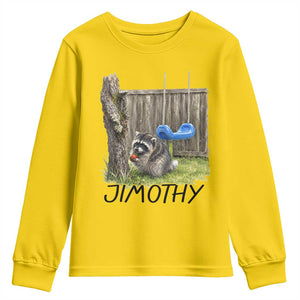Jimothy Raccoon Youth Sweatshirt Cute Seattle Trash Panda Viral Meme TS10 Daisy Print Your Wear