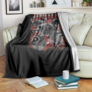 Jimothy Raccoon Throw Blanket Vintage 90s Bootleg Rap Style Funny Meme TS10 Print Your Wear