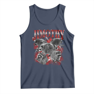 Jimothy Raccoon Tank Top Vintage 90s Bootleg Rap Style Funny Meme TS10 Navy Print Your Wear