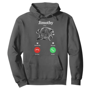 Jimothy Calling Phone Call Seattle Raccoon Hoodie TS10 Dark Heather Print Your Wear