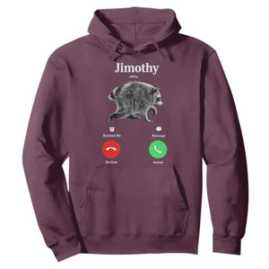 Jimothy Calling Phone Call Seattle Raccoon Hoodie TS10 Maroon Print Your Wear