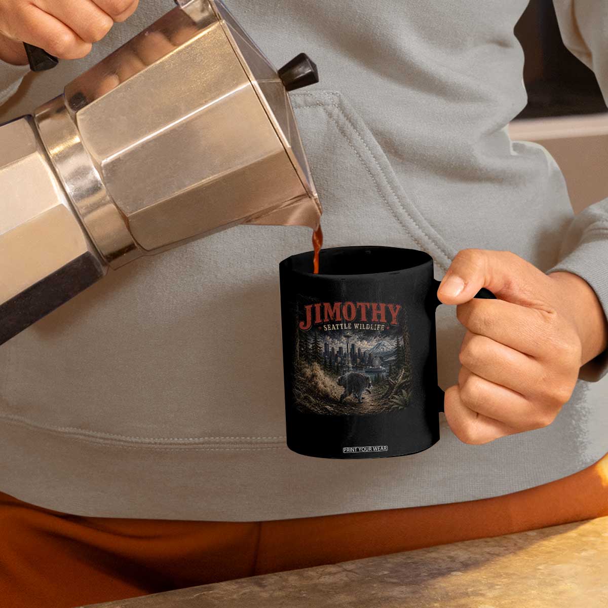 Vintage Jimothy Seattle Wildlife Raccoon Meme Coffee Mug TS10 Print Your Wear